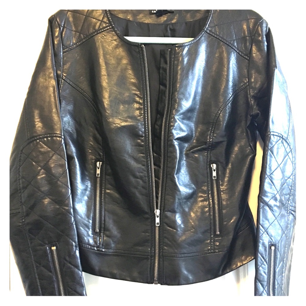Faux Leather Jacket